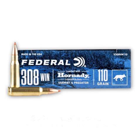 Winchester branded the cartridge and introduced it to the commercial hunting market as the. . 110 grain 308 for deer